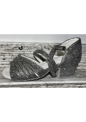 Galex - Silver Girls dance shoes - Heel - 3.5cm 