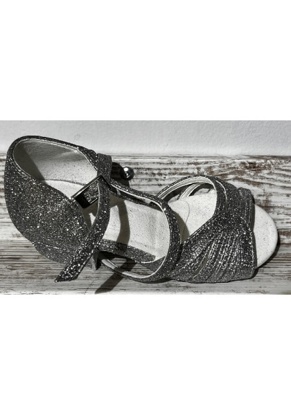 Galex - Silver Girls dance shoes - Heel - 3.5cm