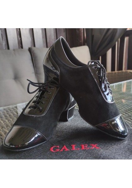 Galex dance shoes - Galex - Leather - Black Nubuck  - Heel 4cm