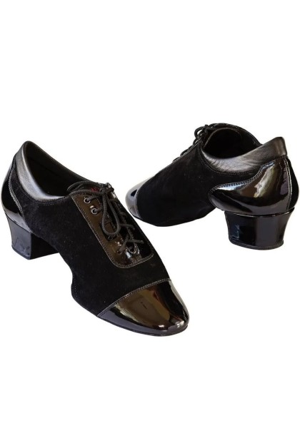Galex dance shoes - Galex - Leather - Black Nubuck  - Heel 4cm