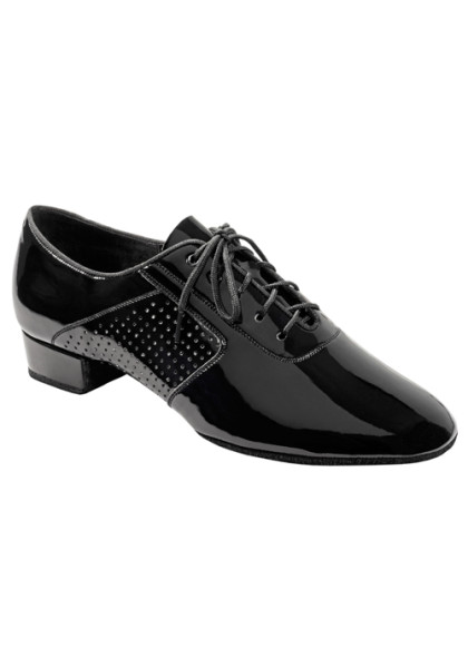 Galex - Boys Dance Shoes - Black Patent - Heel 1 inch