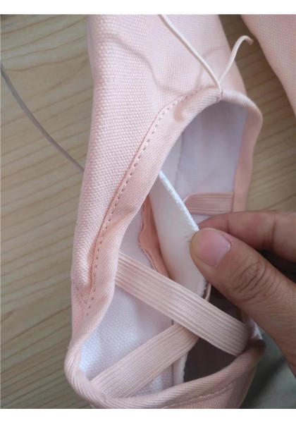 Canvas split sole foldable Ballet Shoes/Slippers - Color Black